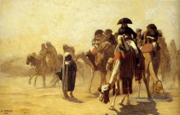 Jean Léon Gérôme œuvres - Le général Baonaparte avec son état major militaire en Egypte Orientalisme grec arabe Jean Léon Gérôme